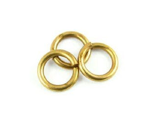Jump Ring, Old Gold, 9mm, 15ga (5gms/14pcs)