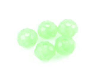 Chinese Crystal, Rondelle, Opaque Peridot, 4x6mm (20 pcs)