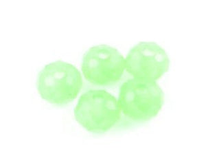 Chinese Crystal, Rondelle, Opaque Peridot, 4x6mm (20 pcs)