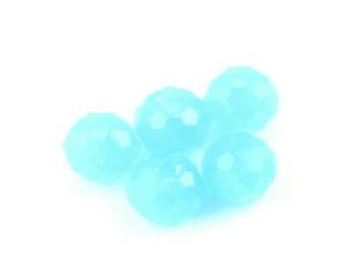 Chinese Crystal, Rondelle, Opaque Aqua, 4x6mm (20 pcs)