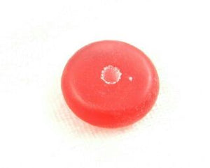 Resin, Rondelle, Red, 6x18mm (12pcs - Only 1 packet left!)