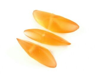 Resin, Chips Sliced, Orange, 9x27mm (20pc)