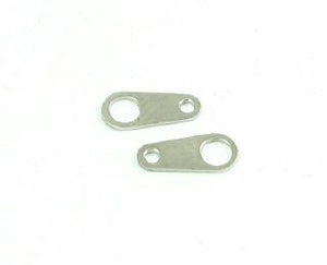 End Tag, Nickel, 8x3mm (10 tags)