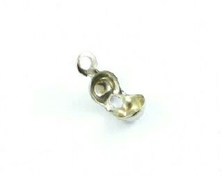 Clamshell, Nickel, 4mm, (20 pcs)