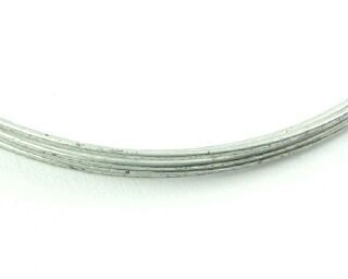 Memory Wire, Bracelet, Antique Silver, 42mm Dia (20 Loops)