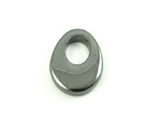 Hematite Stone Pendant, Agogo Small, 27x19mm (1pc)