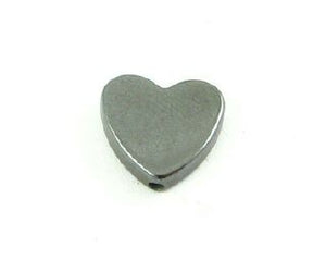 Hematite Stone, Heart, 10mm (5 pcs)