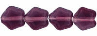 Czech Glass, Star, Matte Amethyst, 6mm (10 pcs)