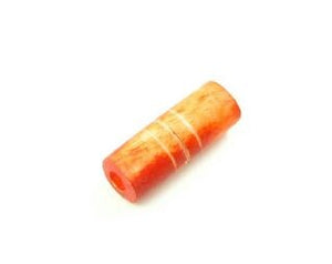 Bone, Tube, Long 11, Coral, 15x6mm (20pcs)