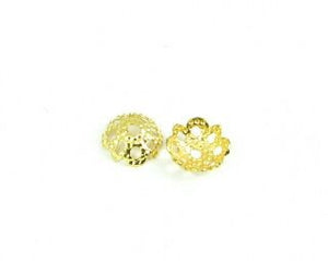 Bead Cap, Gold, 2x6mm (20 pcs)