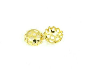 Bead Cap, Gold, 2x7mm, A (20 pcs)