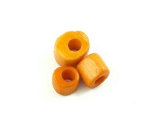 Bone Bead, Barrel 02, Amber, 4x6mm (20pcs)