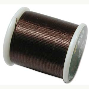 K O Thread Dark Brown (330dtex, Size B) - 50m Roll