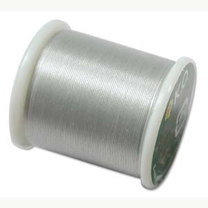 K O Thread Light Grey (330dtex, Size B) - 50m Roll