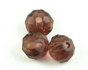 Chinese Crystal, Rondelle, Amethyst, 6x8mm (20 pcs)